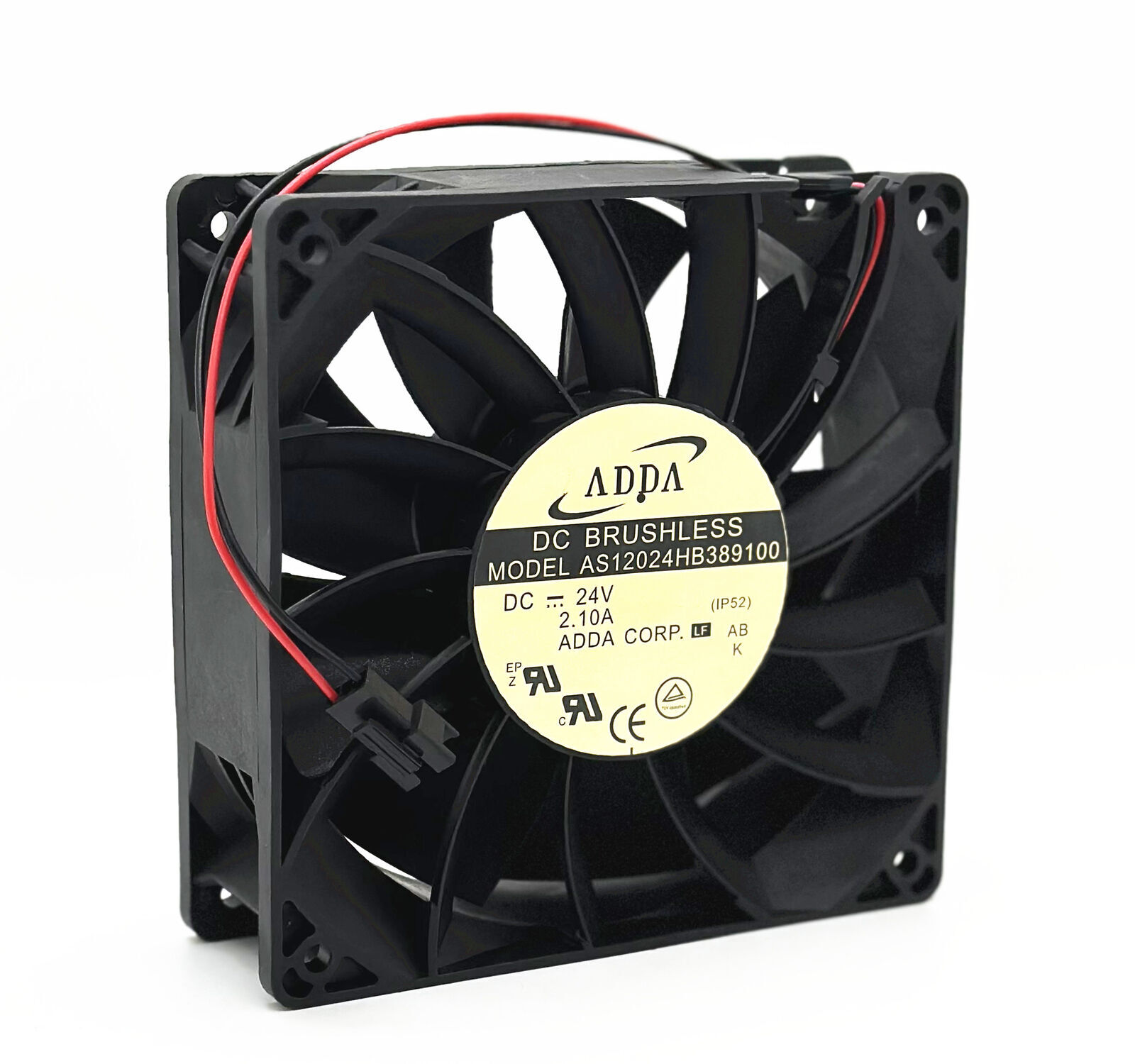 1Pcs New For ADDA AS12024HB389100 12038 DC24V 2.10A high air volume cooling fan
