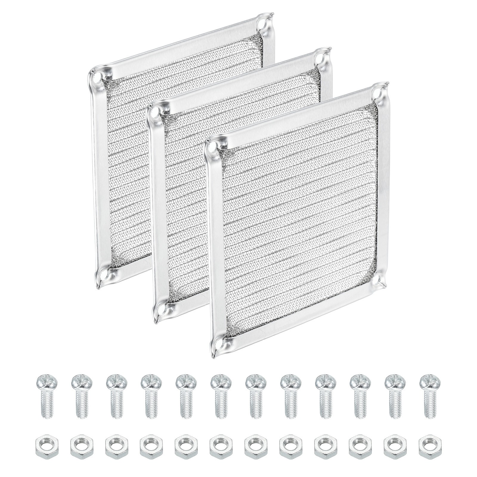 3 Pack 92mm Fan Filter Grills Stainless Steel Mesh Dustproof Case Cover