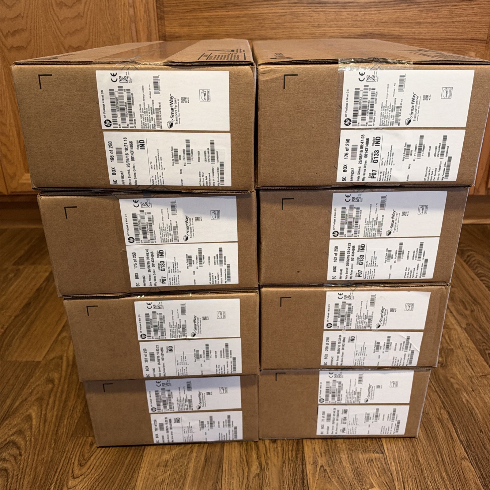 HP ProDesk 4 Mini G1i Desktop AI PC w/ Wolf Pro Security - Lot Of 8 Units