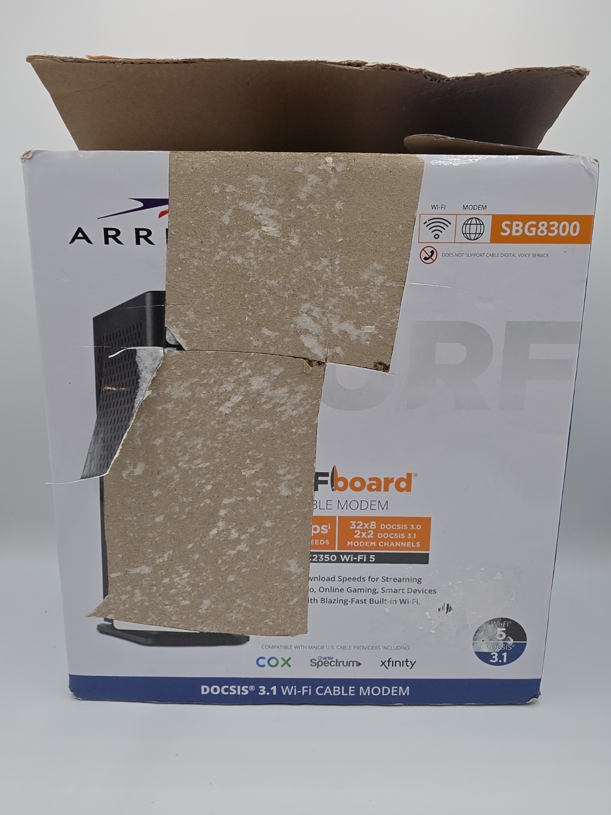 ARRIS SURFboard SBG8300 Cable Modem & AC2350 Dual Band Wi-Fi Router Open Box