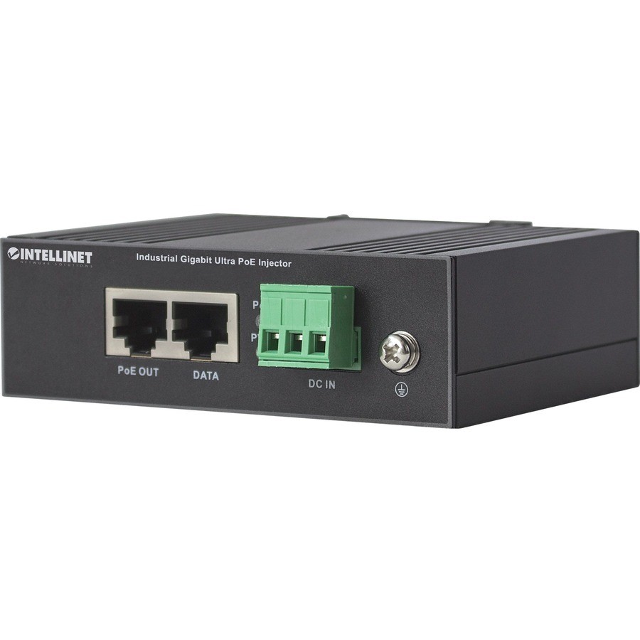 Intellinet Industrial Gigabit Ultra PoE Injector, 1 x 60 W Port, IEEE