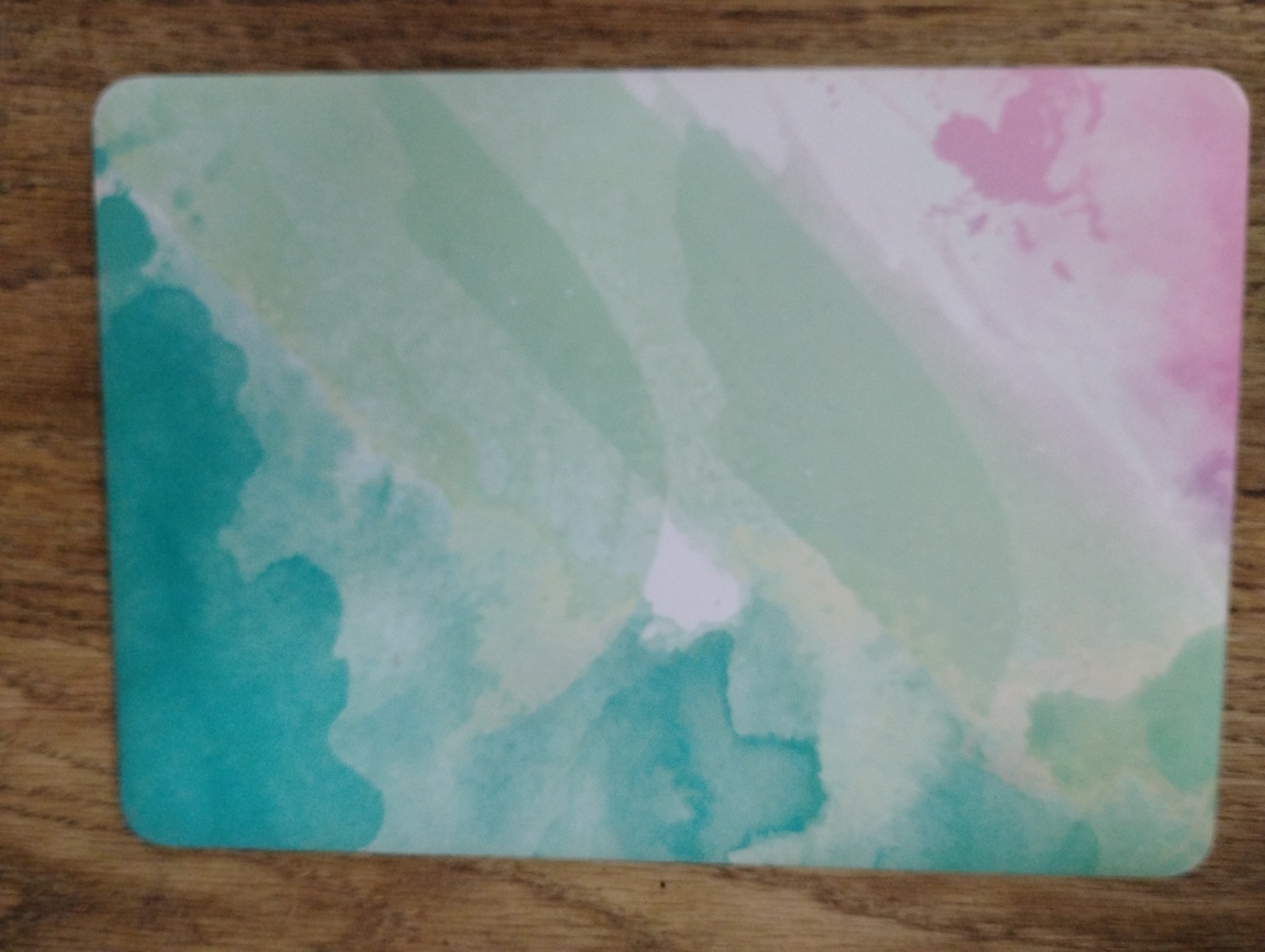 MacBook Air 13" Hard Shell Case Watercolor Mint Green Pink Protective Cover 