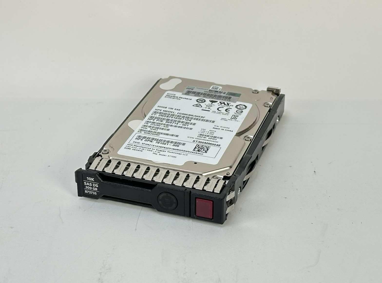 HPE 300GB 10K RPM 12G SAS 2.5" SFF Smart Carrier G9 G10 Hard Drive HDD SC DS