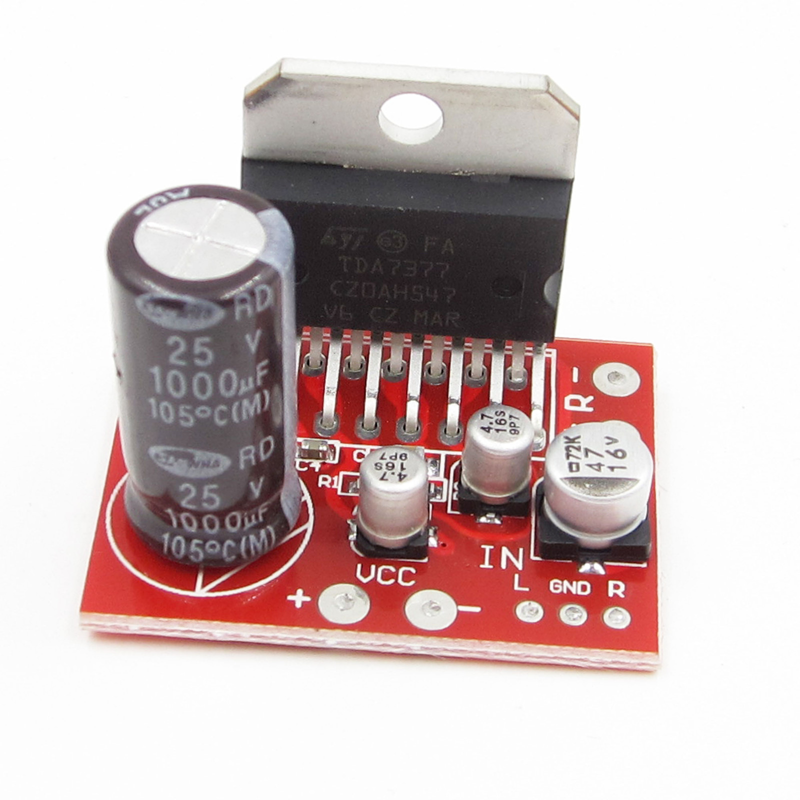 DC 12V 9V-16V Mini TDA7377 Dual Channel Stereo 35W*2 Audio Power Amplifier
