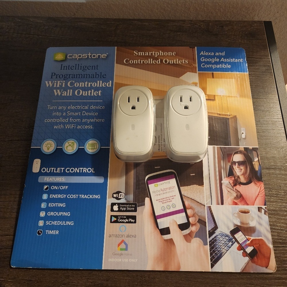 Capstone wifi controlled wall outlet new Alexa
