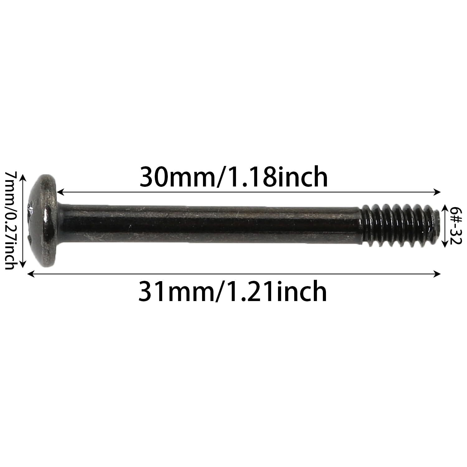 30PCS Computer Case Fan Part Desktop Computer Power Supply Fan Long Screw Bla...