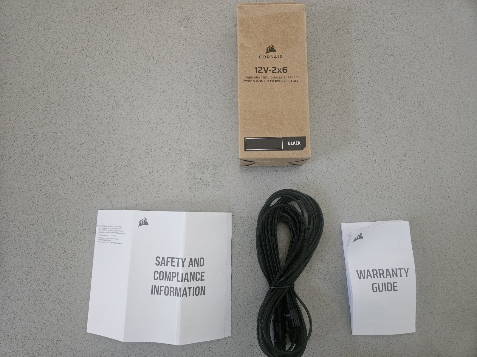 Corsair Elite Premium Tyoe 5 Individually Sleeved 2X 8-Pin To PCle 12V-2x6
