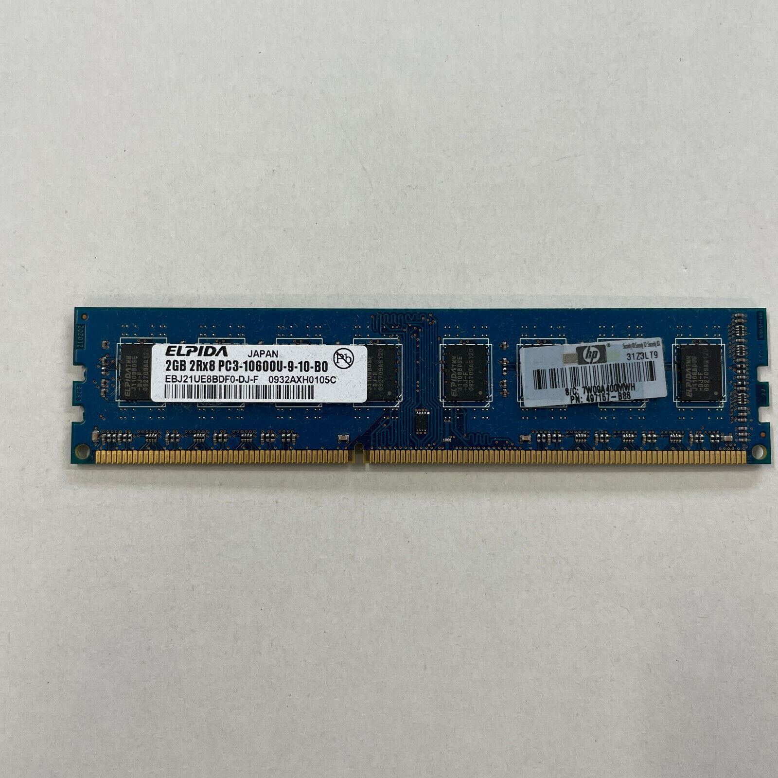 Elpida 2GB DDR3 RAM PC3-10600U 1333MHz non-ECC Unbuffered EBJ21UE8BDF0-DJ-F