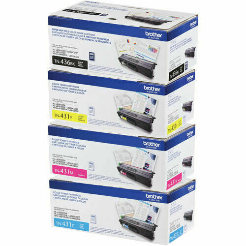 Brother TN436BK Toner Cartridge Set - Black/Yellow/Cyan/Magenta