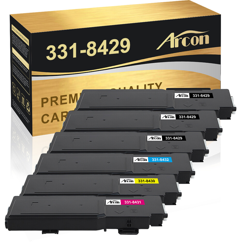 6PK C3760 331-8429 Toner Compatible For Dell C3760dn C3760dnf C3765dnf MFP