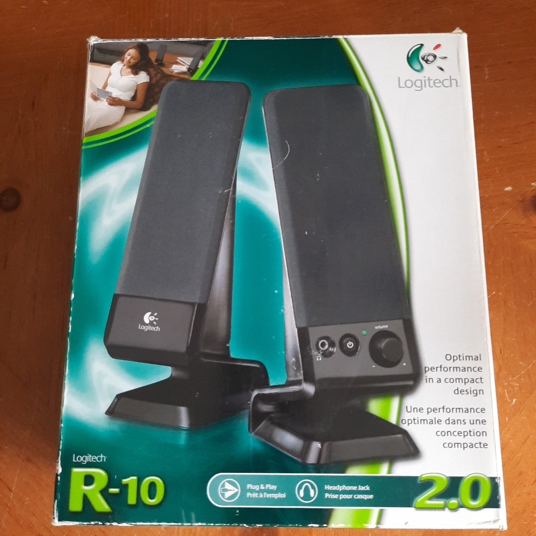 Logitech R-10 Speakers 2.0-  In Original Box