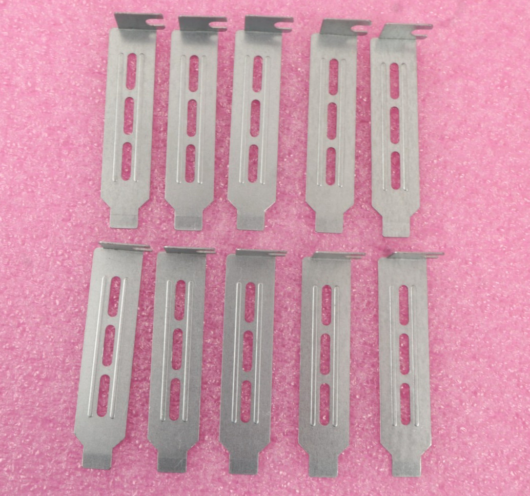 Lot of 10 Supermicro Blank Low Profile Vented PCI Cover Plate- Three Slotted
