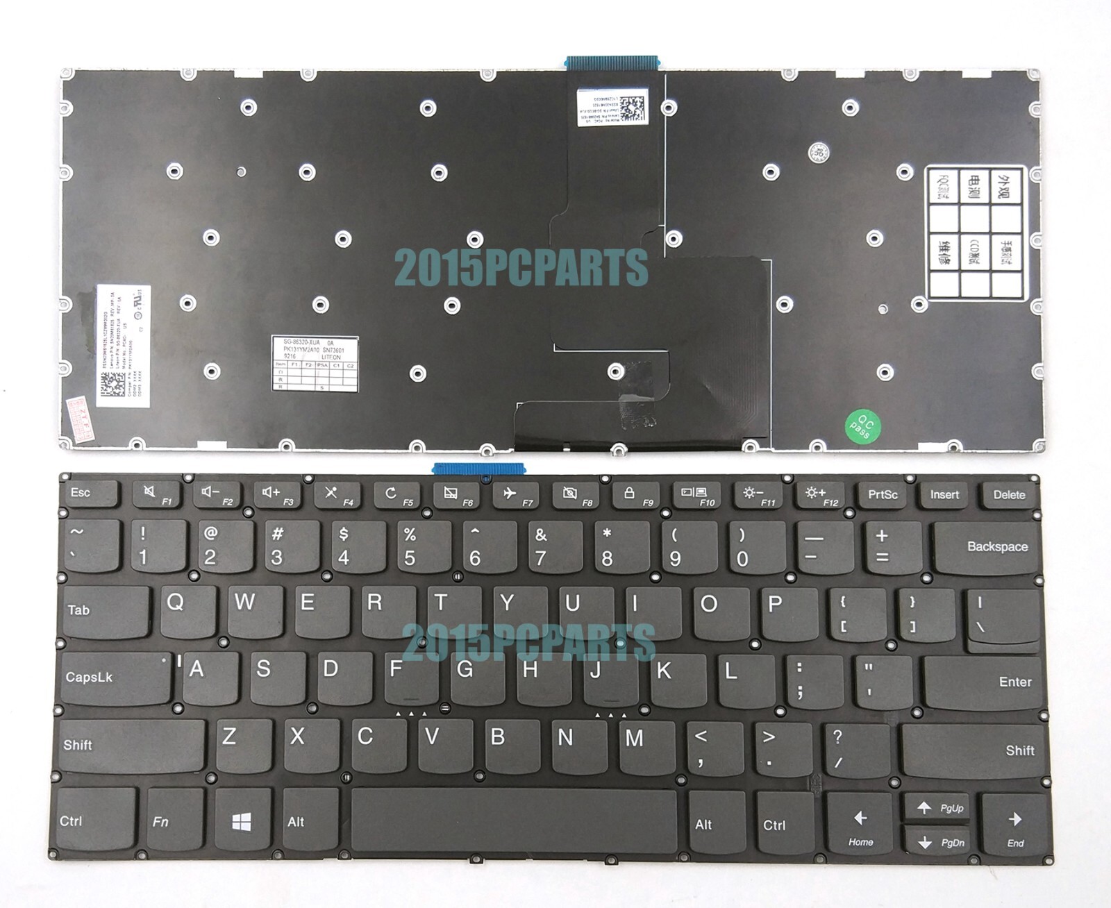 New Lenovo IdeaPad 3-14IIL05 3-14IML05 3-14ITL05 Keyboard US Non-Backlit