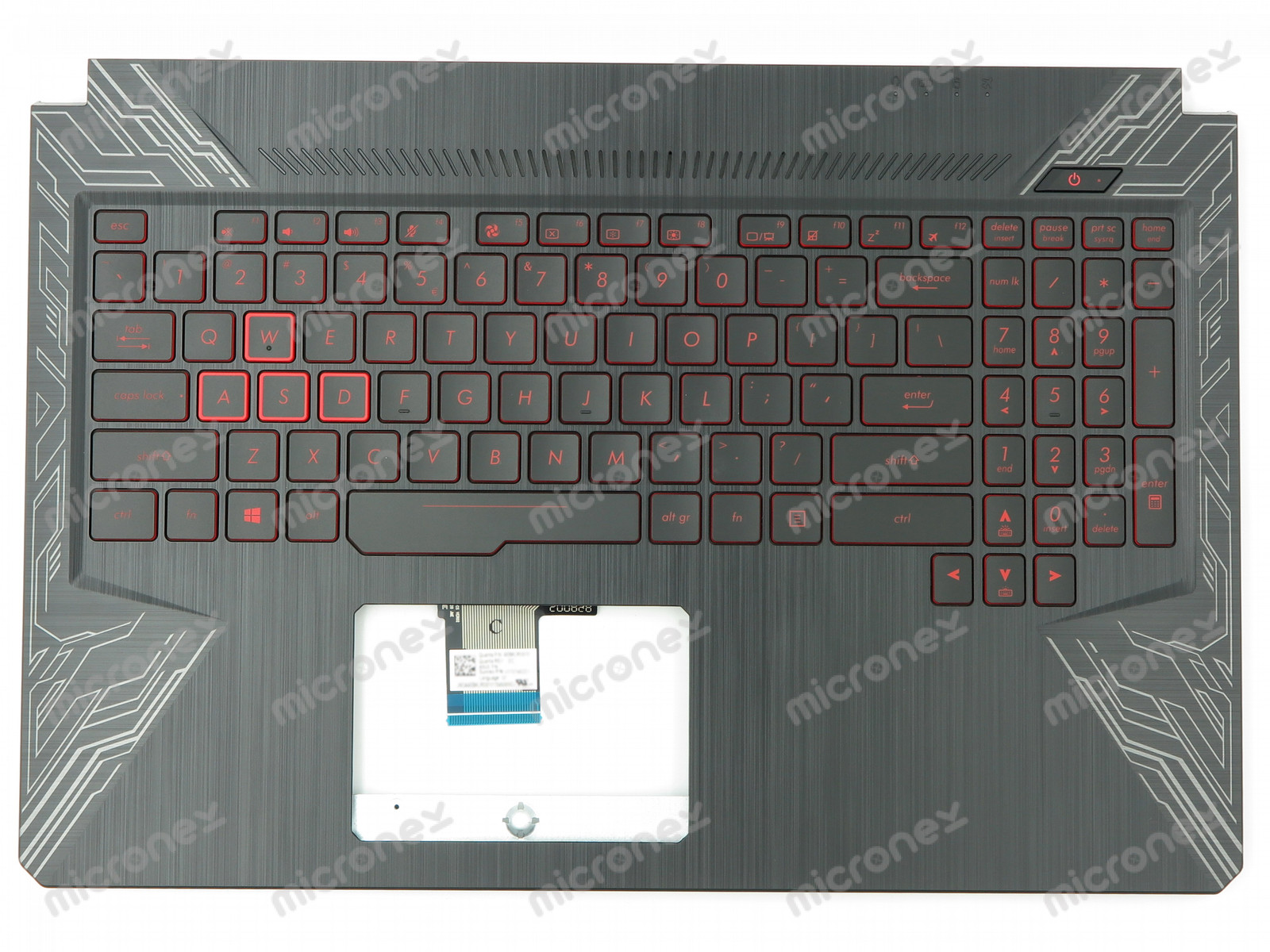 FOR Asus 90NR00J3-R31US1 Palmrest Keyboard LED US-International