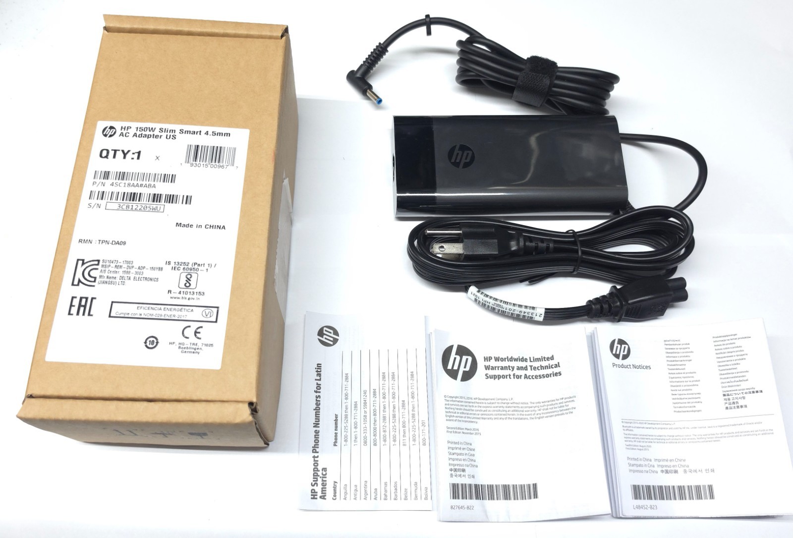 New HP 150W AC Charger For OMEN by HP Gaming PC 15-ce018dx 1KV79UA#ABA BOX