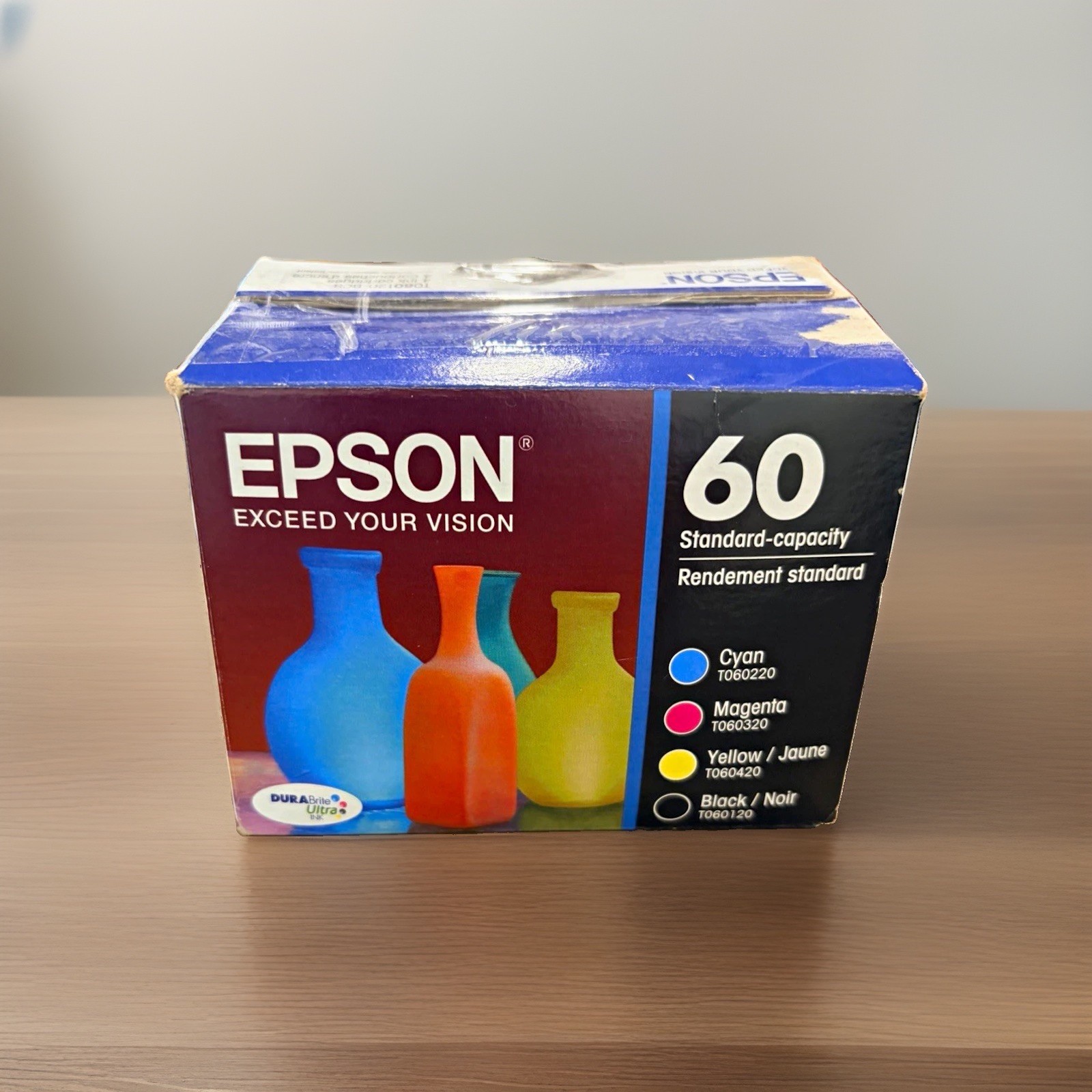 Epson 60 Genuine Ink Cartridges 4-Pack CMYK T060120-BCS Inkjet #INK001