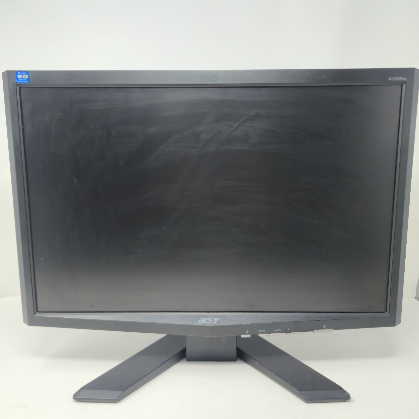 Acer X193W 19" Widescreen LCD Monitor VGA DVI - Tested Working w/ Power Cord