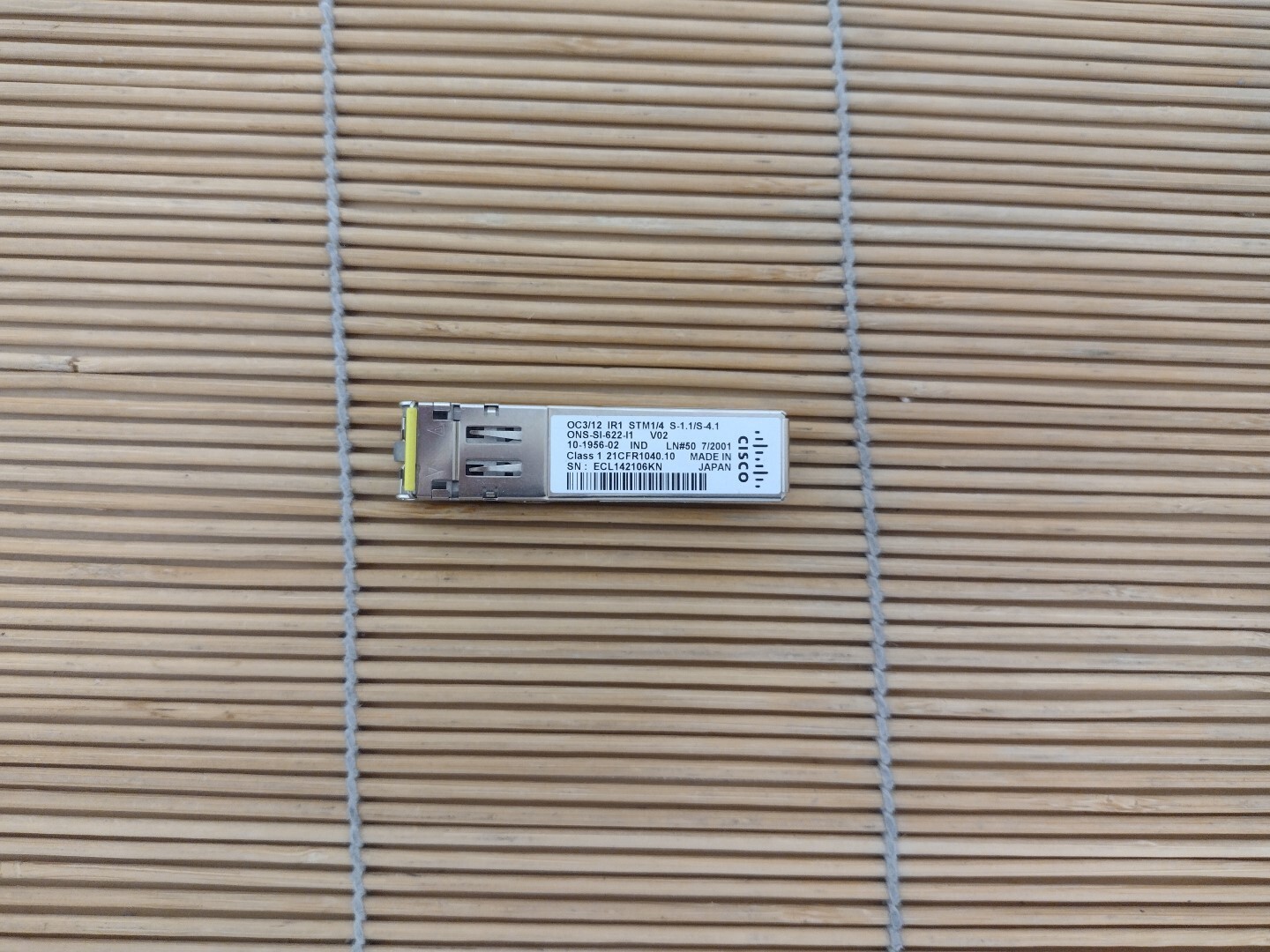 Cisco ONS-SI-622-I1 SFP OC12/STM4 OC3/STM1 IR S-4.1 S-1.1 1310nm ITEMP V02