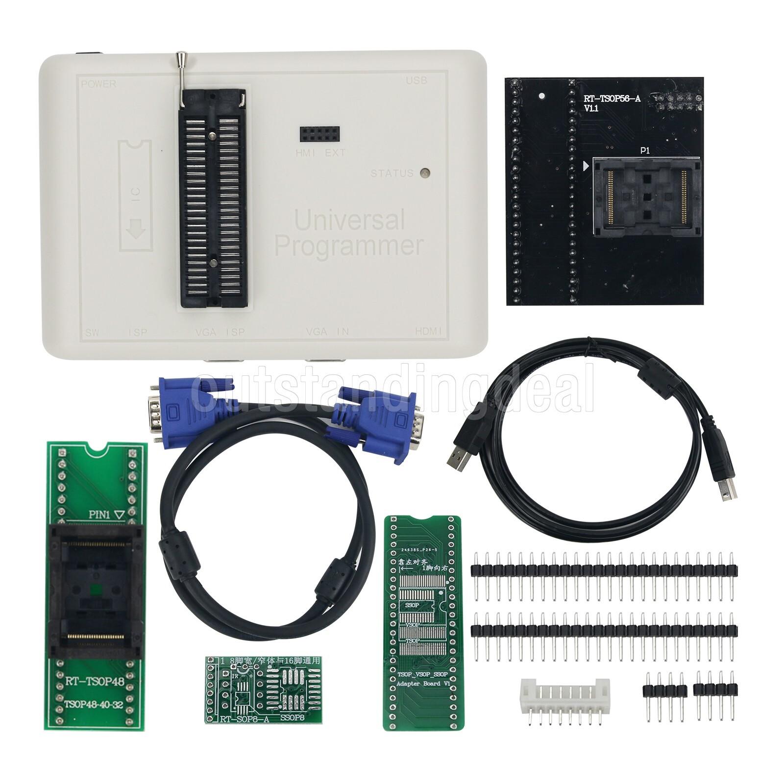 Universal Programmer TSOP56 TSOP48 RT809H For NOR/NAND/EMMC/EC/MCU