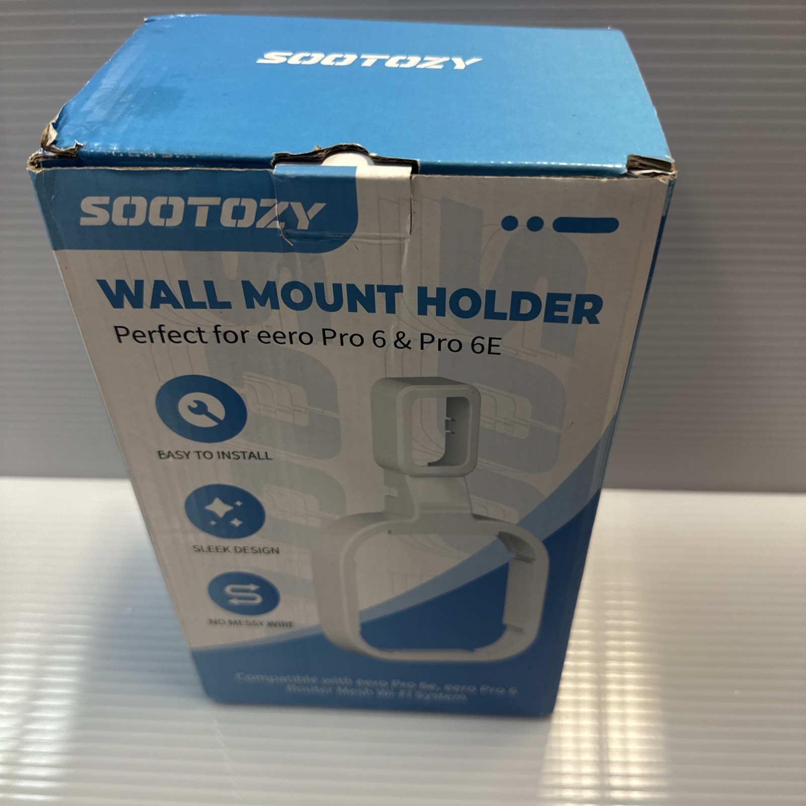 Sootozy 3Pack Wall Mount Holder for eero Pro 6e/6 Mesh Wi-Fi System Outlet Wall 