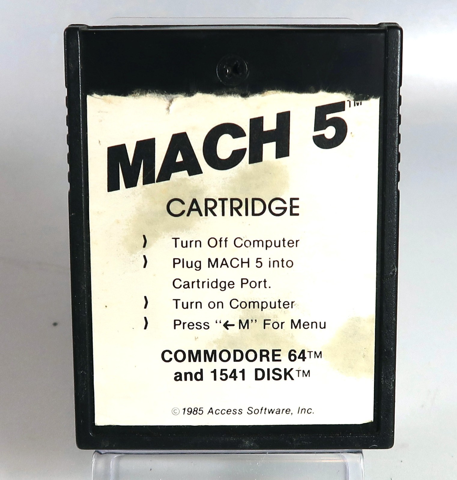 Commodore 64: MACH 5 cartridge - Fast Loader - Tested & WORKS See Screenshots