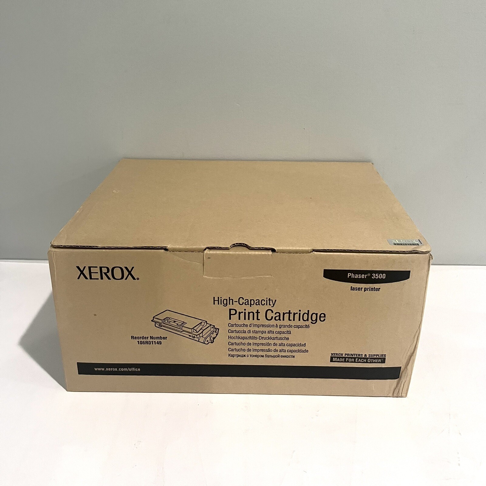 Genuine XEROX 106R01149 High Yield BLACK Print Cartridge For Phaser 3500
