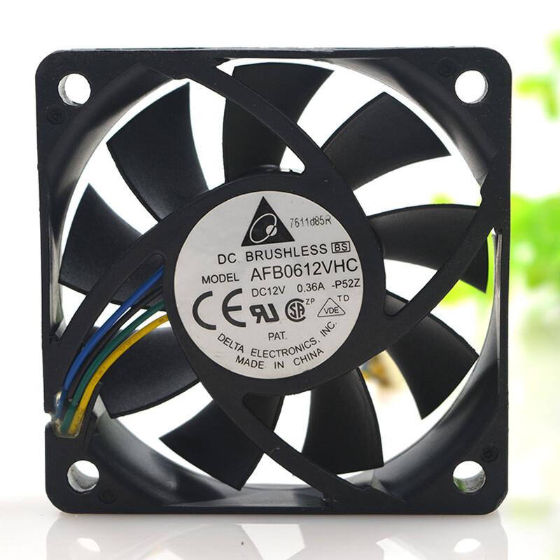 Delta AFB0612VHC 6015 Cooling Fan DC 12V 0.36A 4 Pin PWM Cooler Fan 60x60x15mm