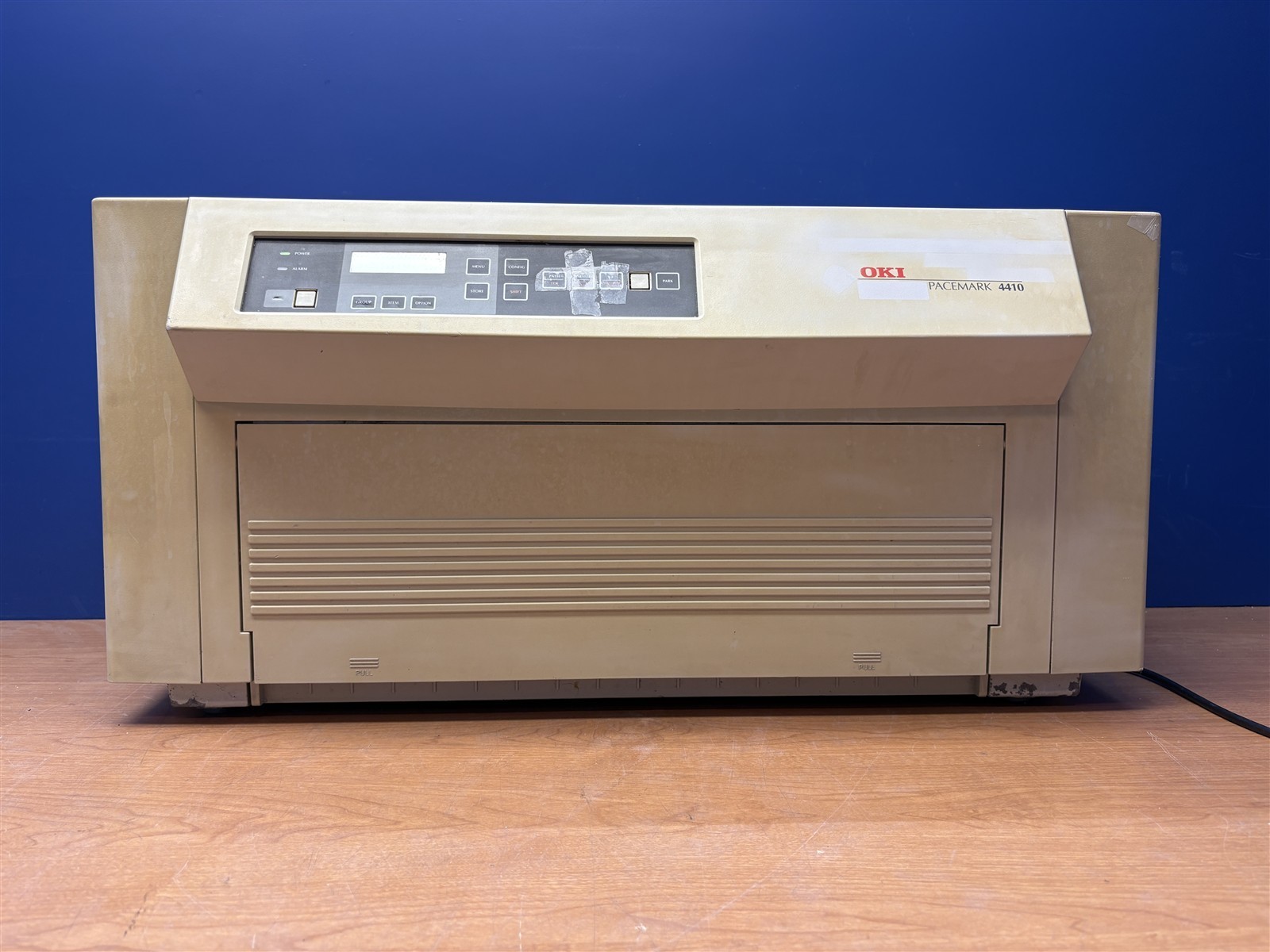 OKIDATA PACEMARK 4410 DOT MATRIX PRINTER MODEL: D21001A FOR PARTS OR REPAIR
