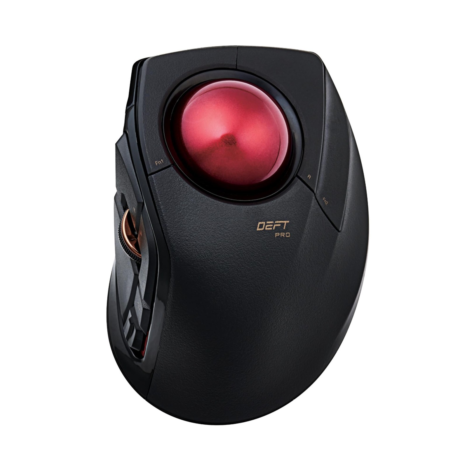 ELECOM DEFT PRO Trackball Mouse, Wired, Black / Red ball 