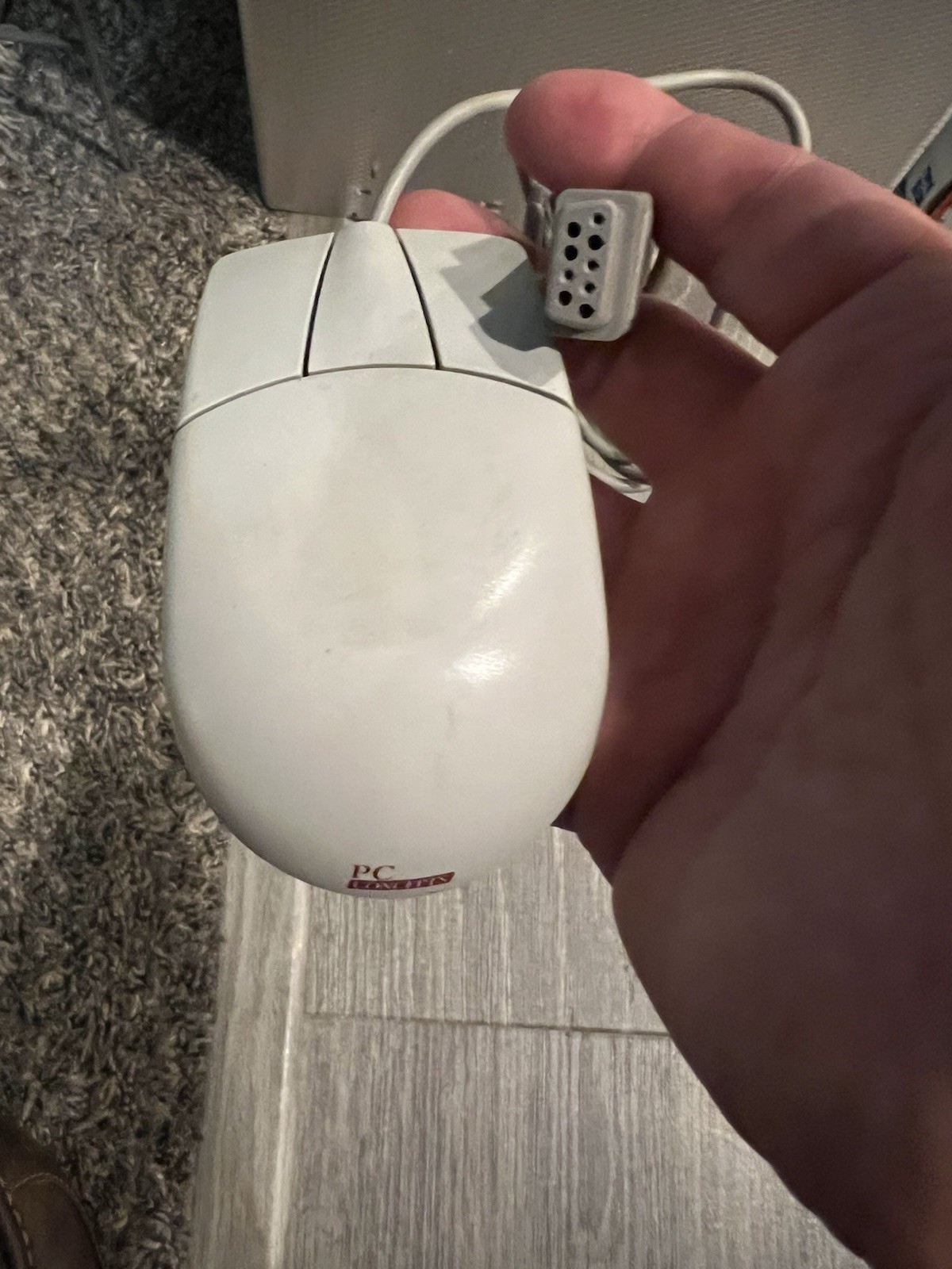 Vintage PC Concepts Model MUS3S Mouse 3-button 9-pin serial connector - Working