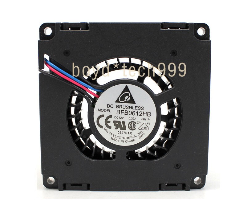Cooling Fan DELTA BFB0612HB 60X60X15mm  0.32A 3PIN All-in-one fan turbo blower