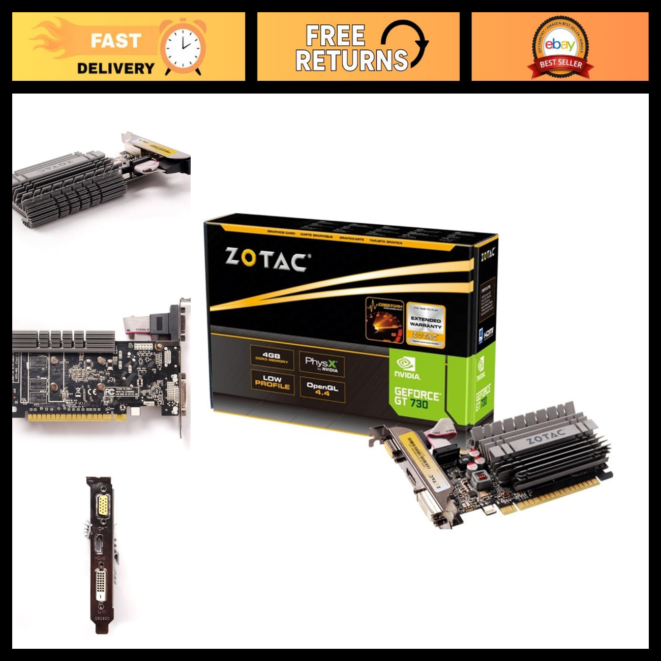 4GB DDR3 Graphics Card PCI Express 2.0 x16 for Gaming & Multimedia Performance