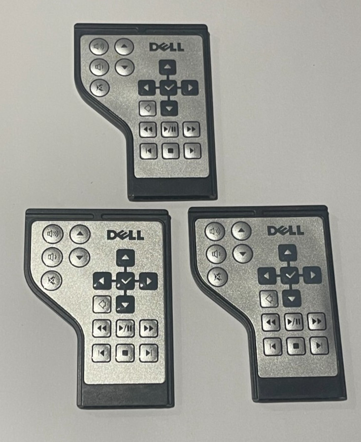 LOT OF 3 DELL OEM REMOTE CONTROL FOR DELL STUDIO 1535, 1536, XPS, MR425, MISC. A