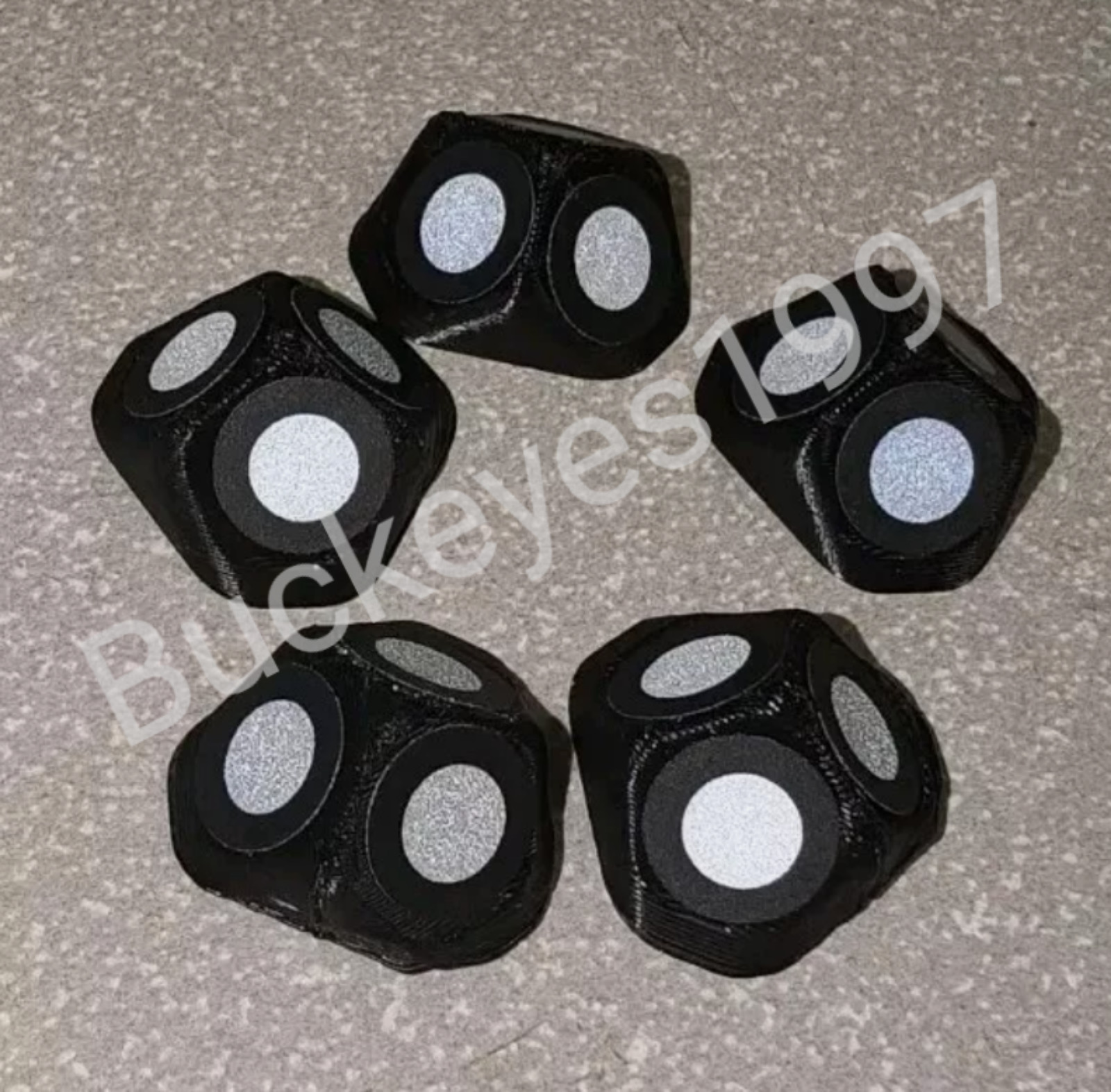 3D Scanner Pyramid REFLECTIVE Target Markers - 5 Pack with DOTS included