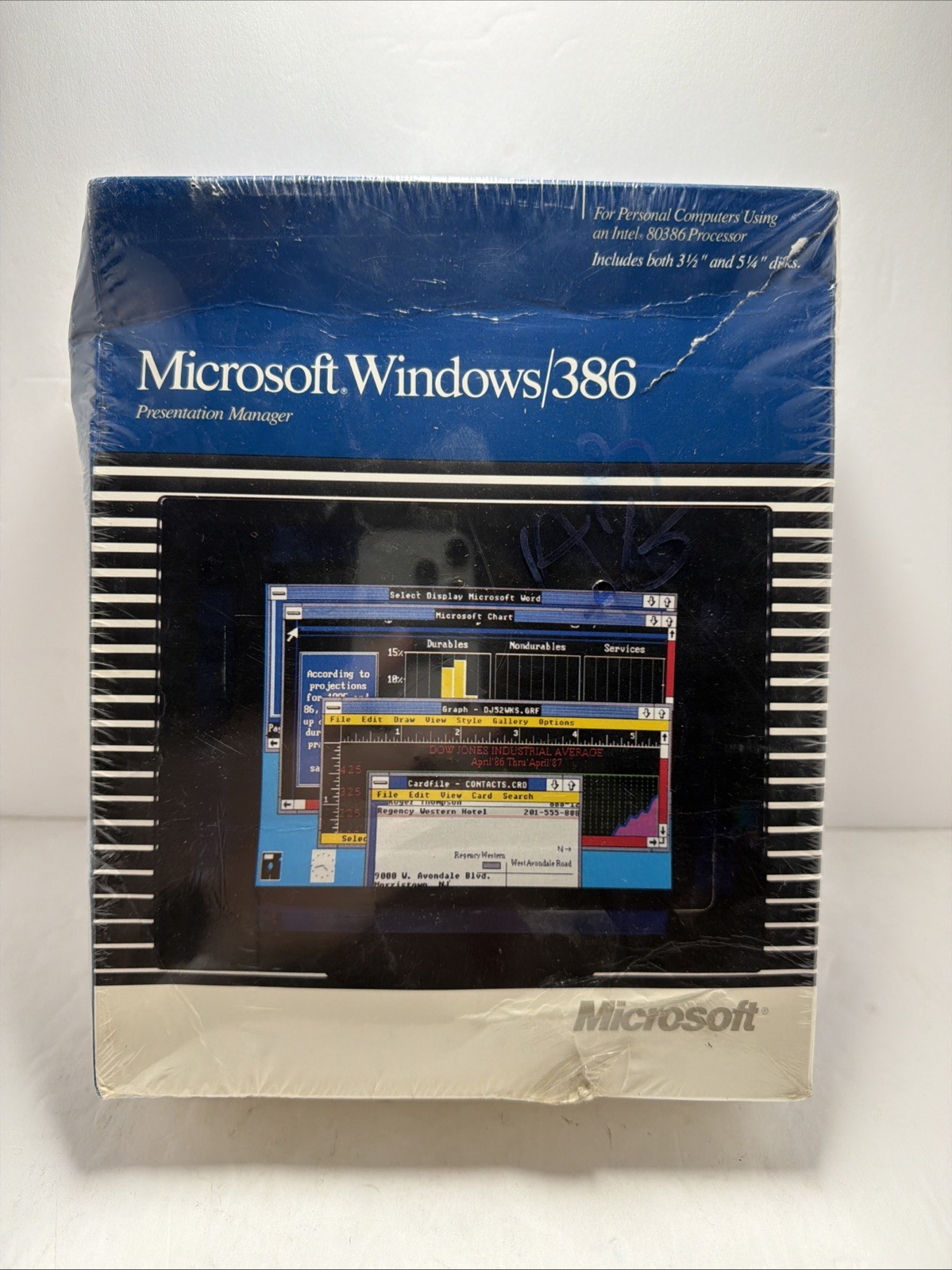 Windows 386 Presentation Manager for Toshiba T5100 w/ 80386 Processor  - New