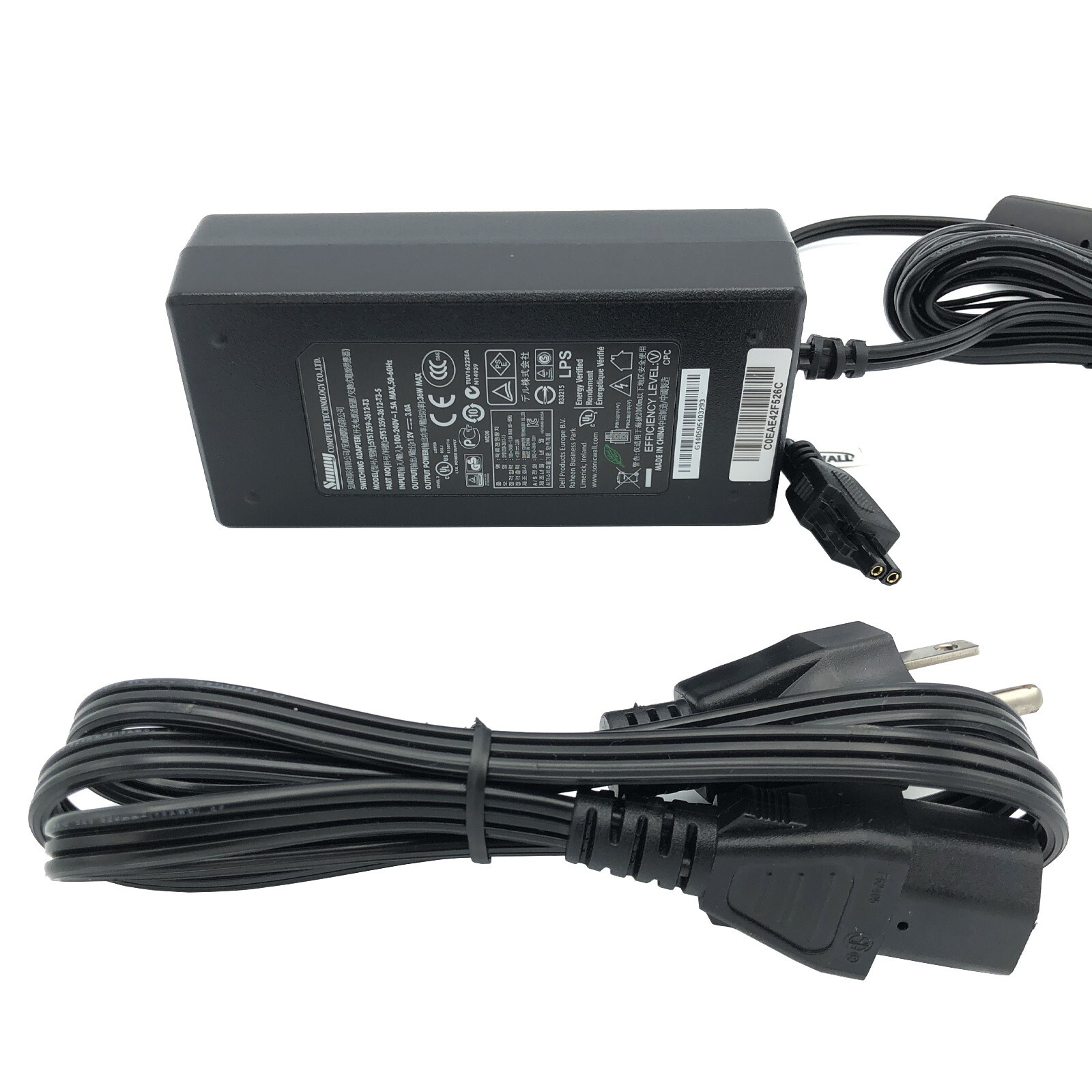 Original Sunny SYS1359-3612-T3 Certified Sonicwall AC Adapter 12V 3A 36W OEM