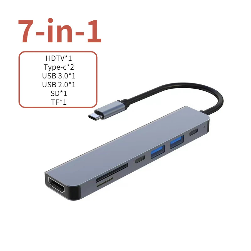 USB-C Hub 4K HDMI USB 3.0 USB 2.0 Type-C PD Charging Dock for MacBook