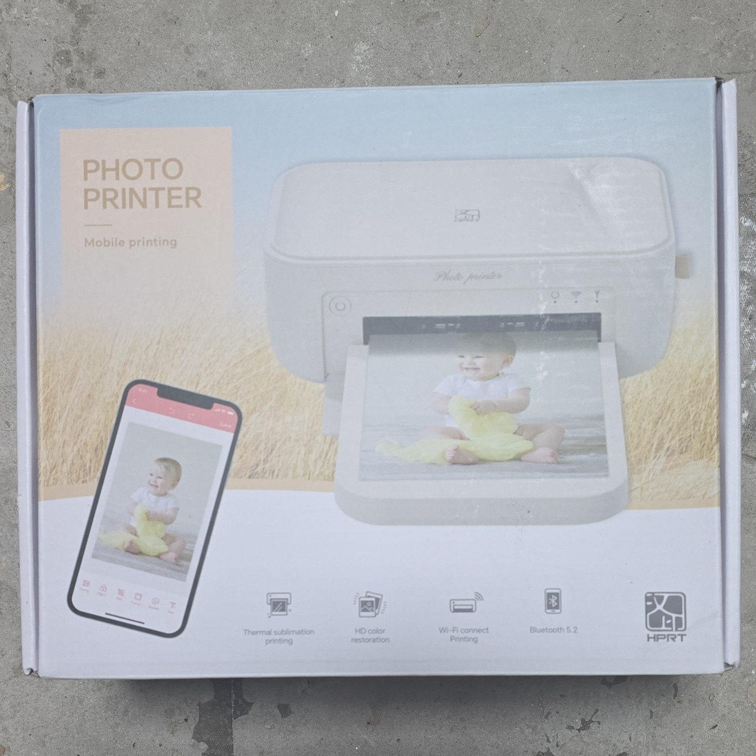 HPRT Heyphoto Mobile Photo Printer Thermal Sublimation Color Wi-Fi Bluetooth