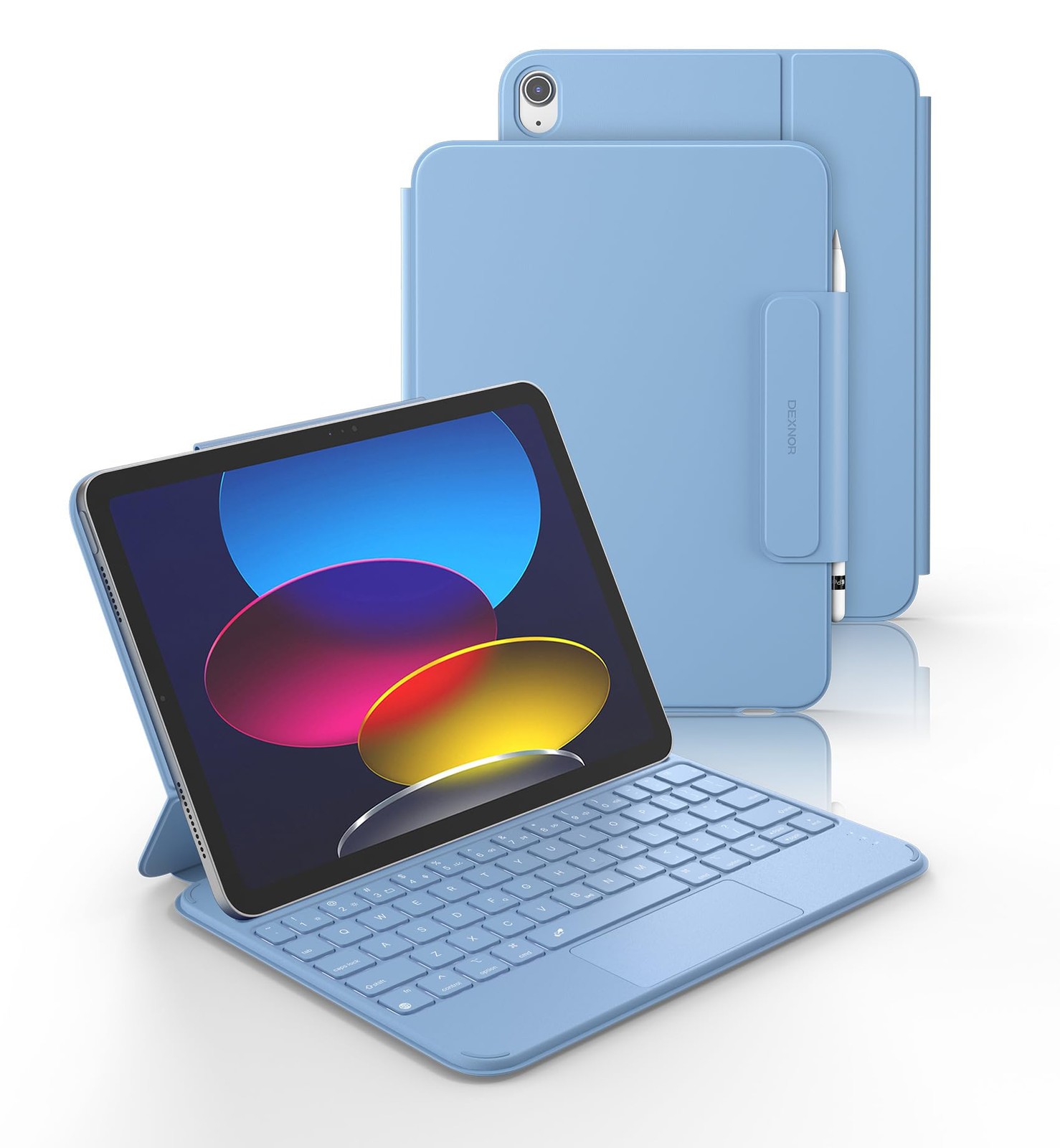 Dexnor for iPad (A16) 11th/10th Generation Case with Keyboard Ultra-Thin Magn...