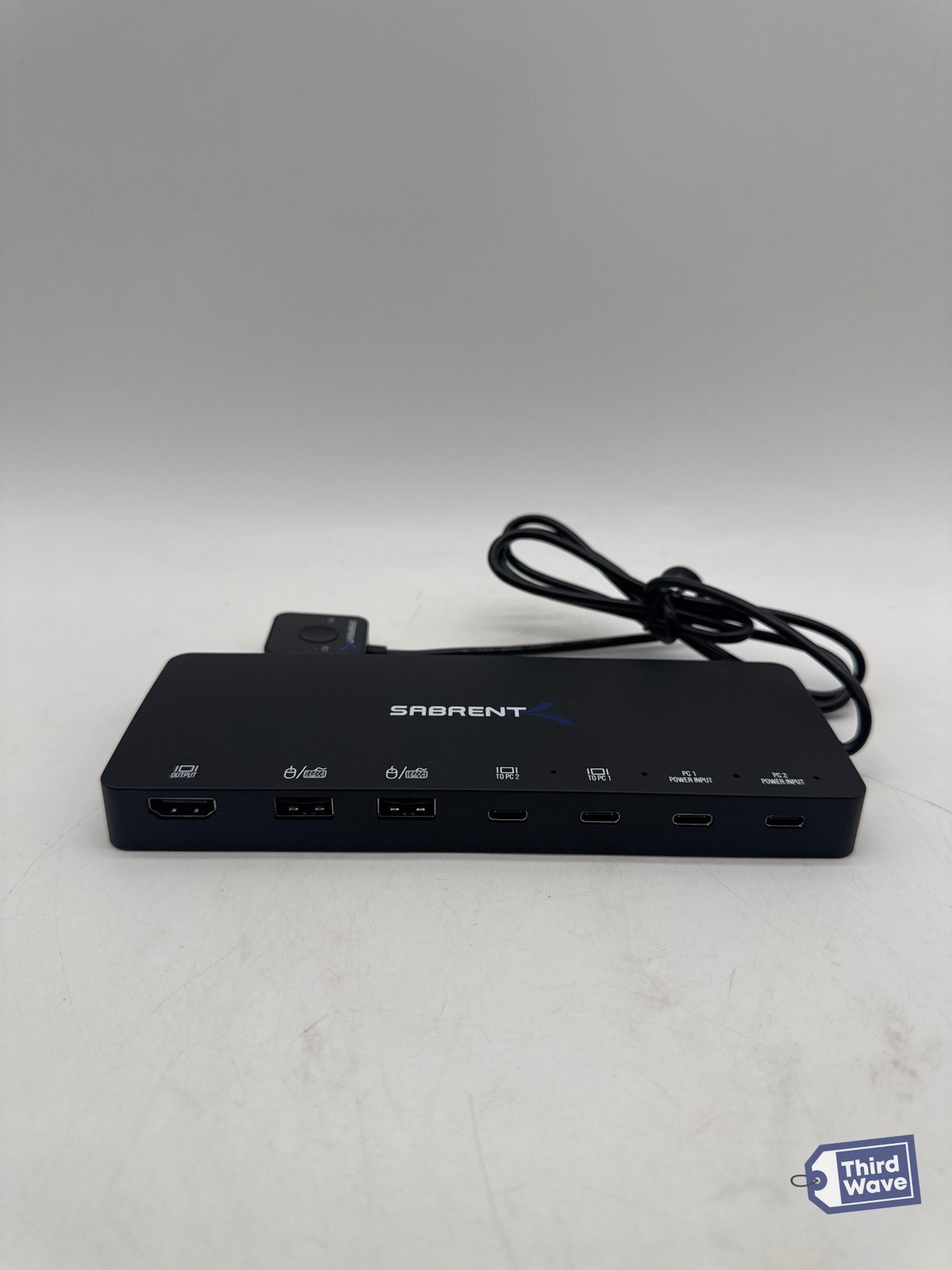 SABRENT 2 Port USB Type C KVM Switch with 60 Watt Power Delivery Option USB KCPD