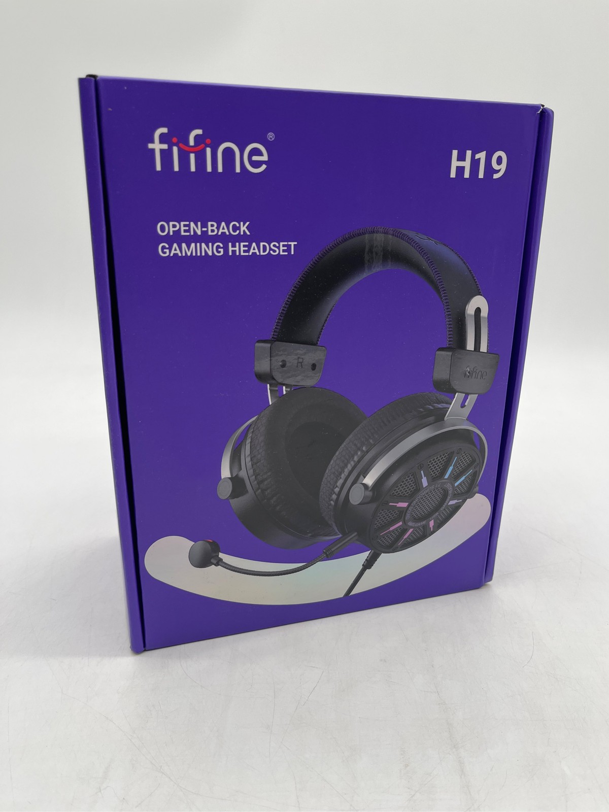 FIFINE H19 Open-Back Wired USB Gaming Headset with Mic for PC, PS5/PS4 - Black 1