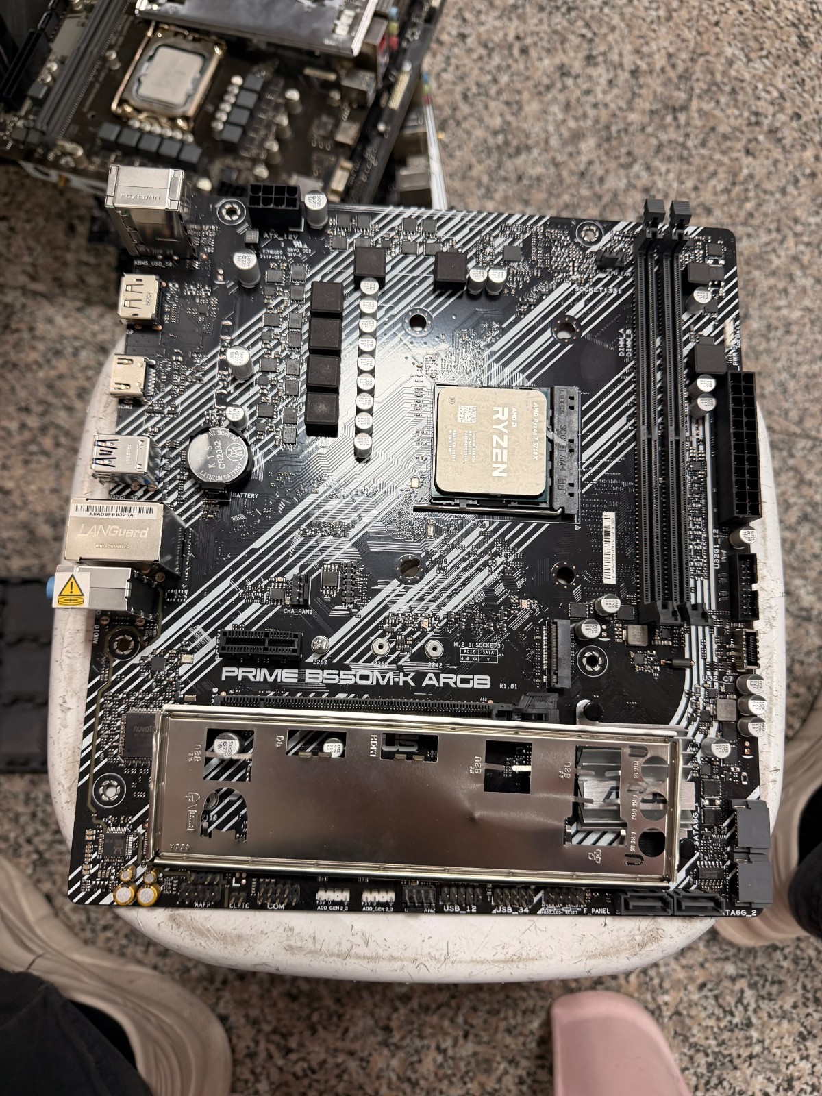 ASUS Prime B550M-K ARGB Motherboard & AMD Ryzen 7 5700X 8-Core CPU Combo Bundle