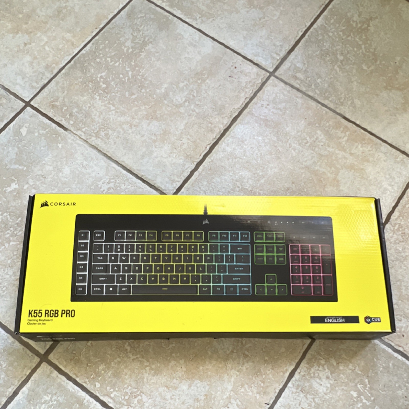 Corsair K55 RGB PRO Wired Gaming Keyboard RGB, Wrist Rest, Black, QWERTY