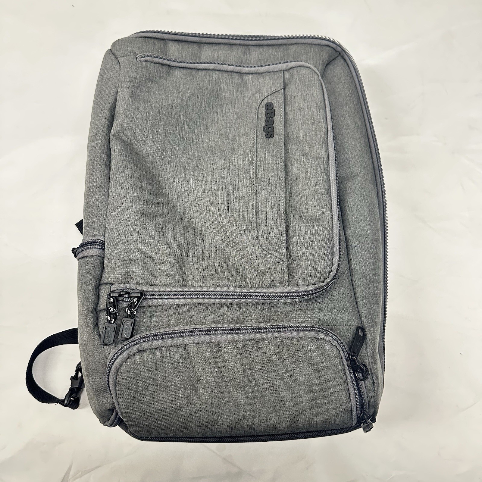 eBags EB2146-16 TLS Travel Professional Slim Laptop Backpack Gray Orange READ