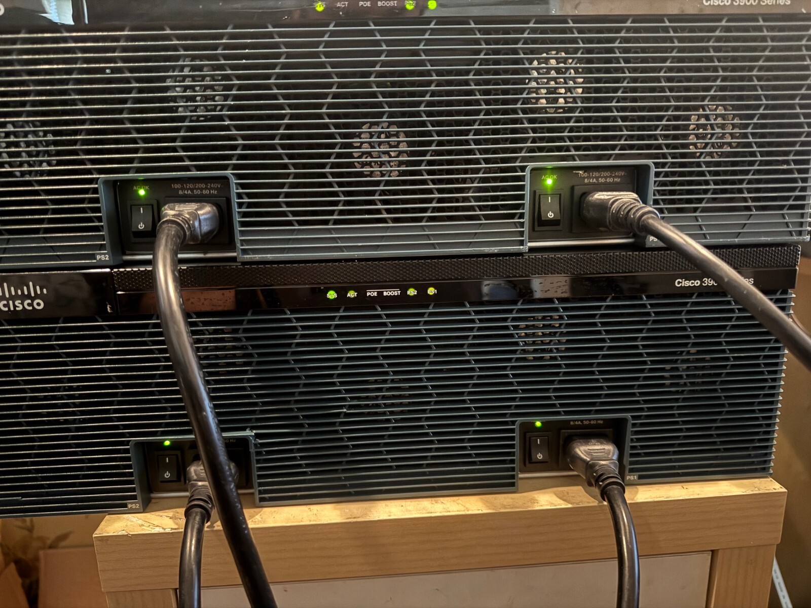 CISCO Router C3945E-VSEC/K9 C3900-SPE250/ K9 2x PWR-3900-AC  TESTED 157-3.M8.bin