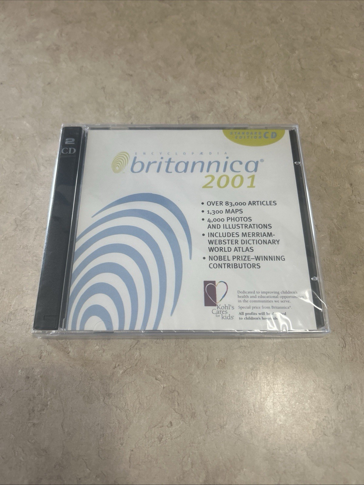 2001 Encyclopedia Britannica Standard Edition 2 CD Set From Kohls New Sealed