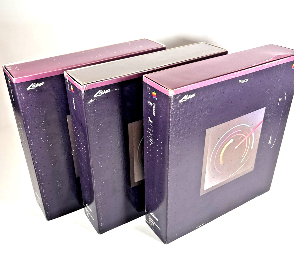 Apple Lisa 1 Pascal Software Workshop & System Manuals 2.0 Discs Sleeves A6D0101
