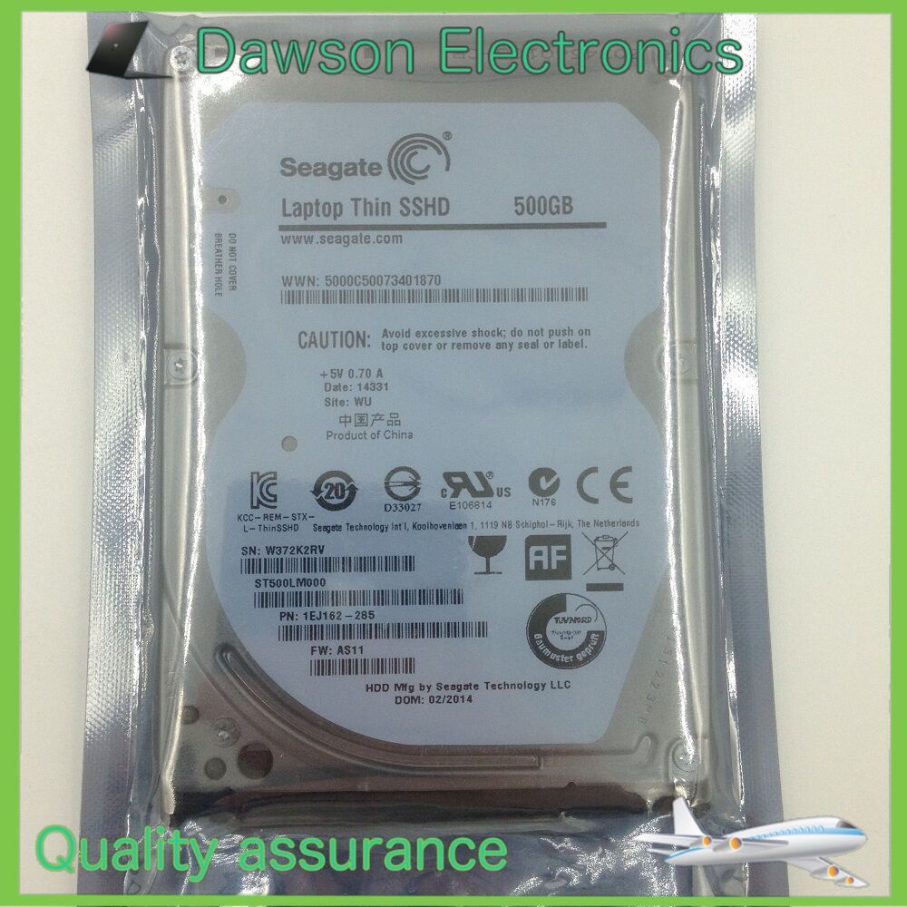 ST500LM000 New Seagate 2.5'' SSHD Gen3 SSD Hybrid 500GB Hard Drive 7mm SATA