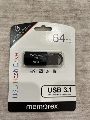 Memorex 64GB USB 3.1 – Black