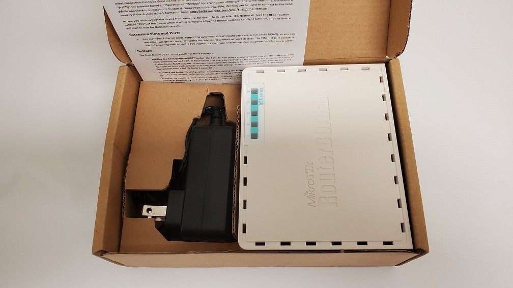 MikroTik hEX Lite RB750Gr2  Four 10/100 Mbps fast Ethernet ports (no Wi-Fi)